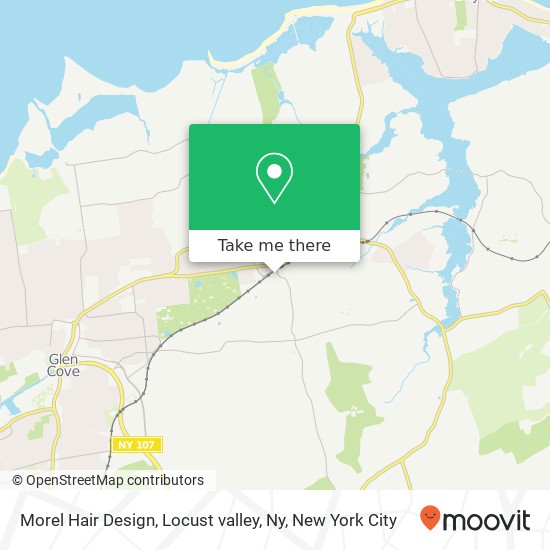 Morel Hair Design, Locust valley, Ny map