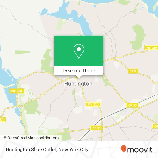 Mapa de Huntington Shoe Outlet