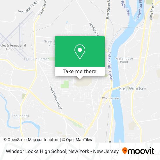 Windsor Locks High School map