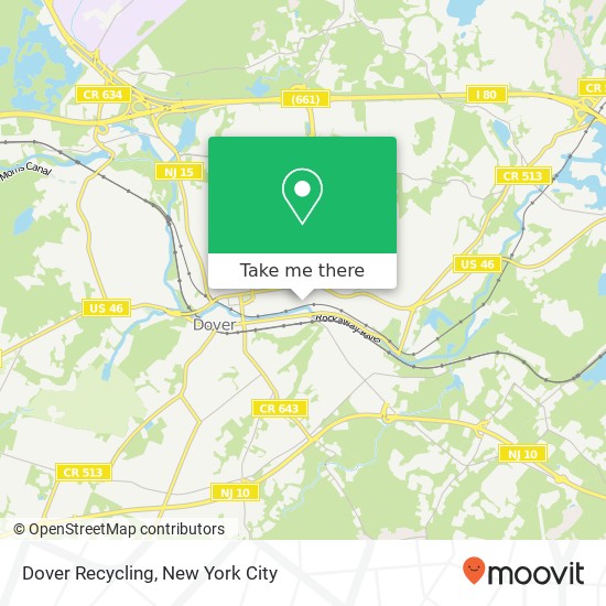 Mapa de Dover Recycling