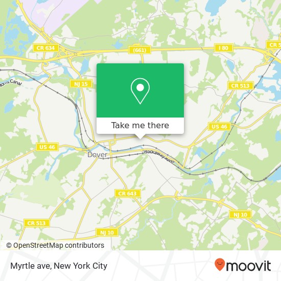 Mapa de Myrtle ave