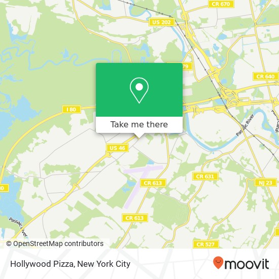 Hollywood Pizza map
