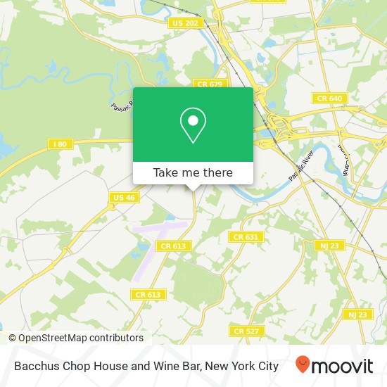 Bacchus Chop House and Wine Bar map