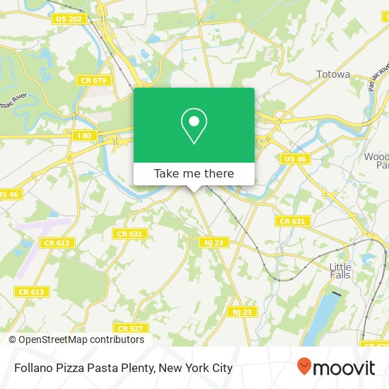 Follano Pizza Pasta Plenty map