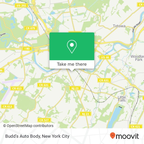 Budd's Auto Body map