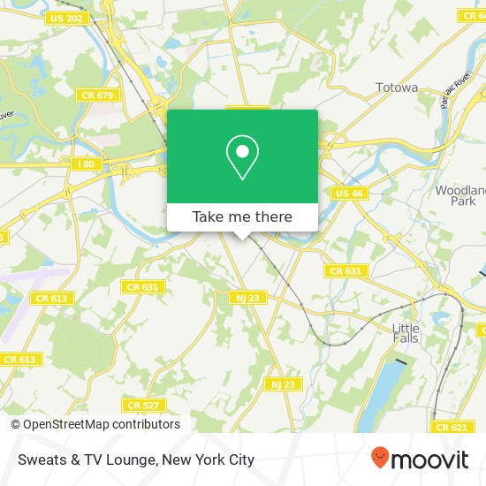Mapa de Sweats & TV Lounge