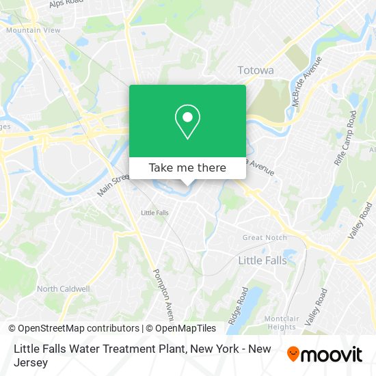 Little Falls Water Treatment Plant map