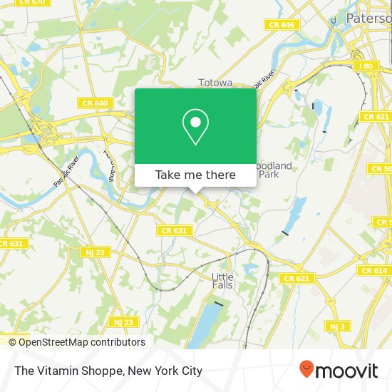 Mapa de The Vitamin Shoppe