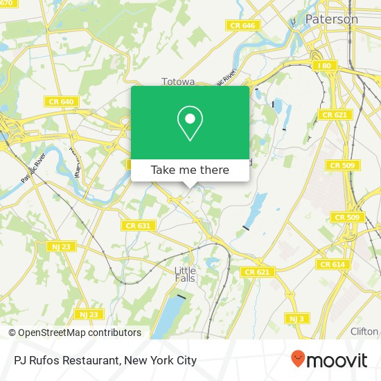 Mapa de PJ Rufos Restaurant
