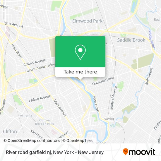 Mapa de River road garfield nj