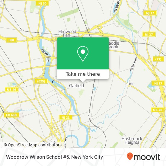 Woodrow Wilson School #5 map