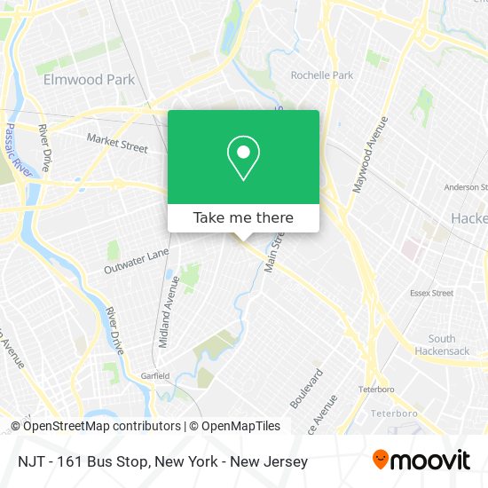 Mapa de NJT - 161 Bus Stop