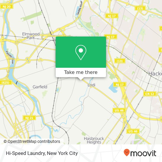 Mapa de Hi-Speed Laundry