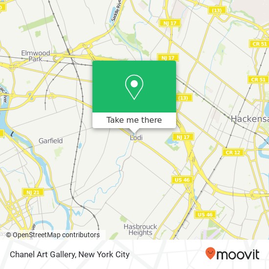 Chanel Art Gallery map