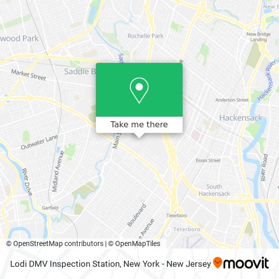 Lodi DMV Inspection Station map