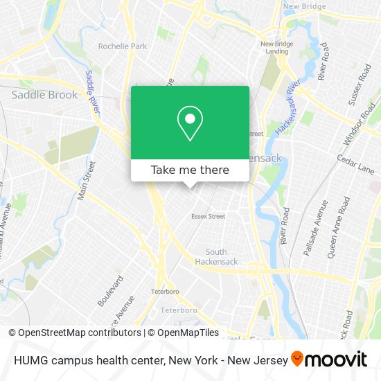 HUMG campus health center map