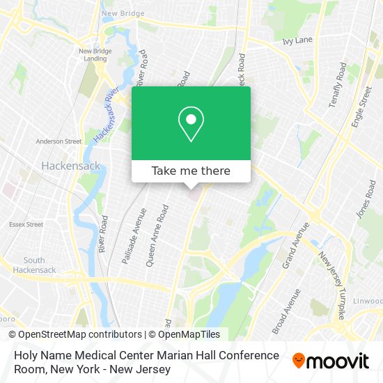 Holy Name Medical Center Marian Hall Conference Room map