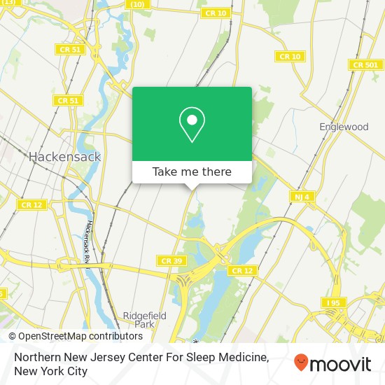 Mapa de Northern New Jersey Center For Sleep Medicine