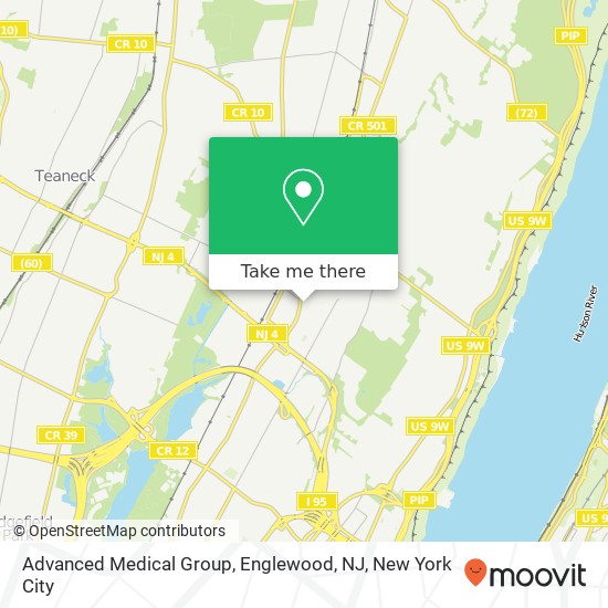 Mapa de Advanced Medical Group, Englewood, NJ