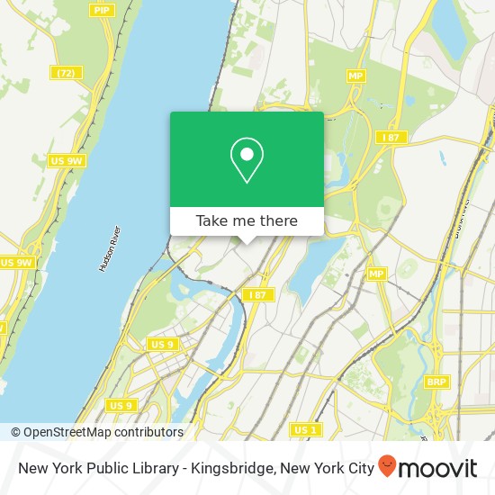 Mapa de New York Public Library - Kingsbridge