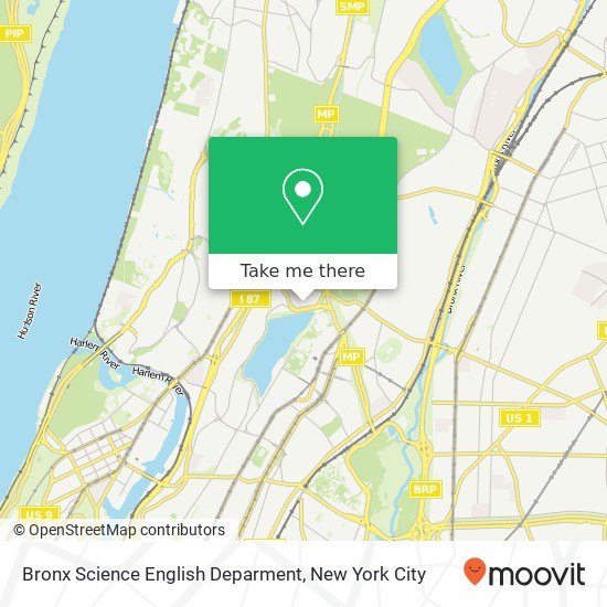 Bronx Science English Deparment map
