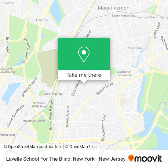 Lavelle School For The Blind map