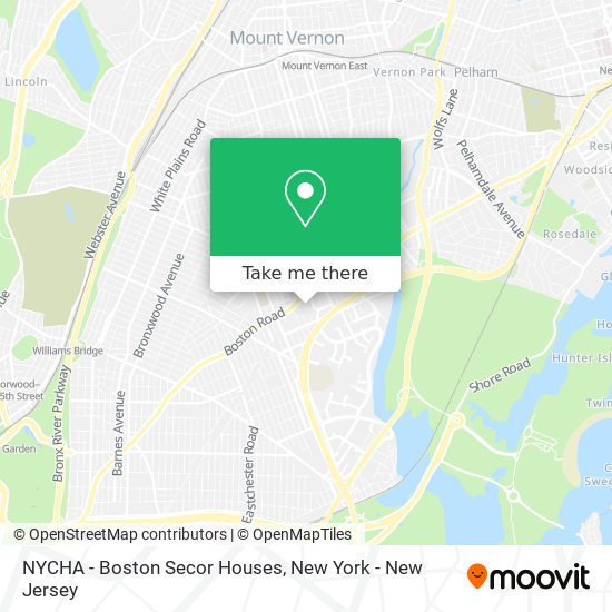 NYCHA - Boston Secor Houses map