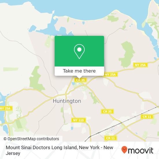 Mount Sinai Doctors Long Island map