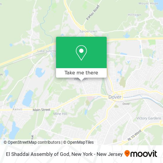 Mapa de El Shaddai Assembly of God
