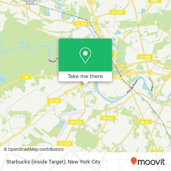 Starbucks (inside Target) map