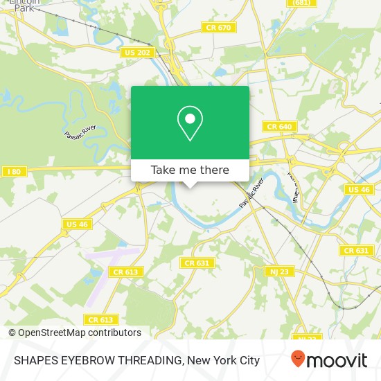 SHAPES EYEBROW THREADING map