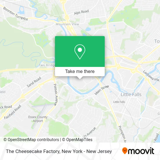 The Cheesecake Factory map
