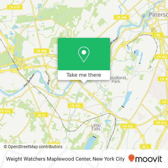 Weight Watchers Maplewood Center map