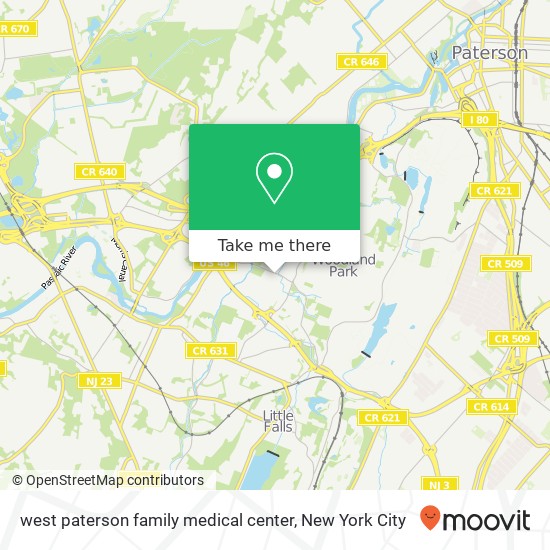 west paterson  family medical center map