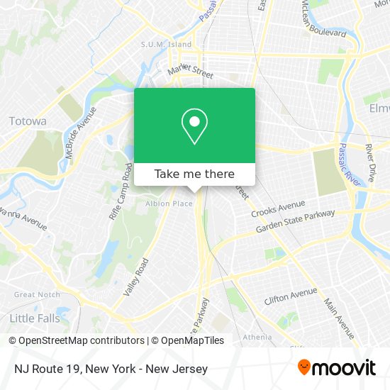 Mapa de NJ Route 19