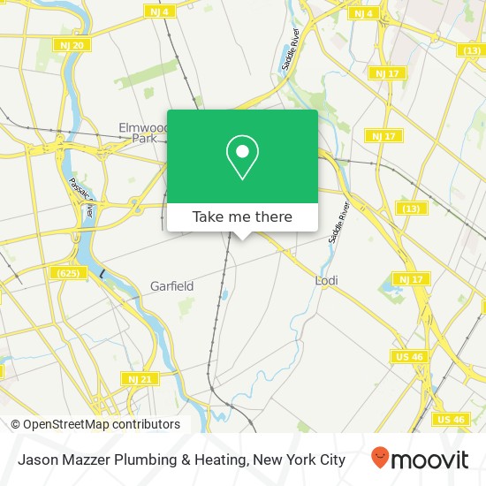 Jason Mazzer Plumbing & Heating map