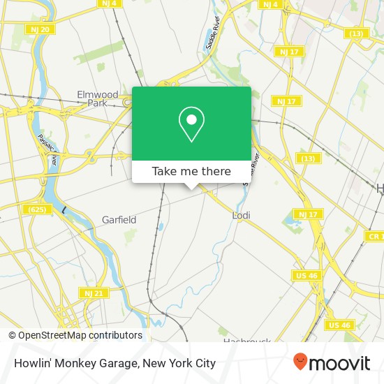 Mapa de Howlin' Monkey Garage