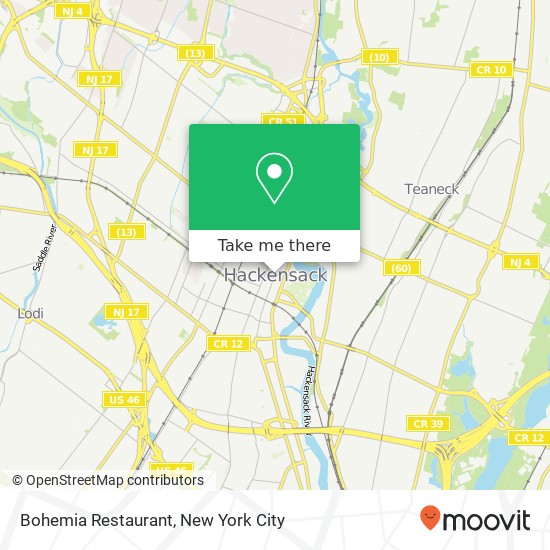 Bohemia Restaurant map