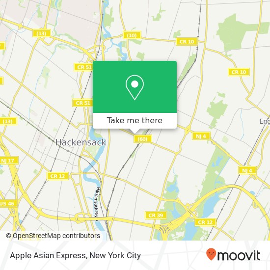 Apple Asian Express map