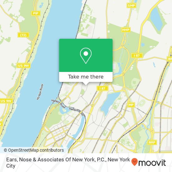 Mapa de Ears, Nose & Associates Of New York, P.C.
