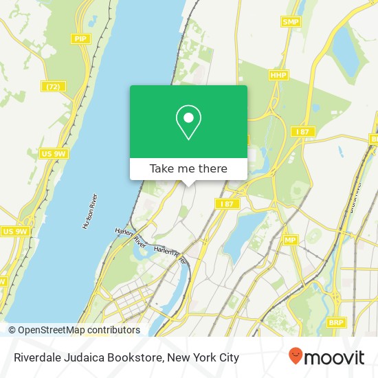 Riverdale Judaica Bookstore map