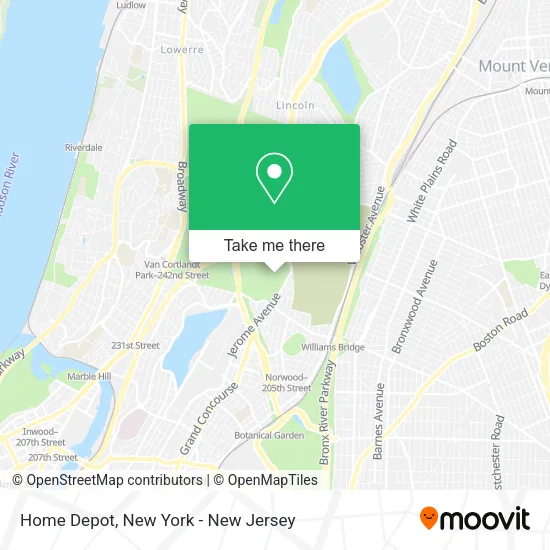 Home Depot map