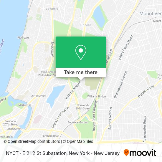 Mapa de NYCT - E 212 St Substation