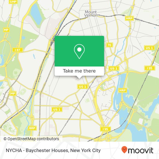 Mapa de NYCHA - Baychester Houses