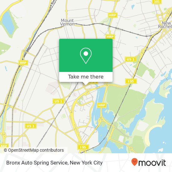 Mapa de Bronx Auto Spring Service
