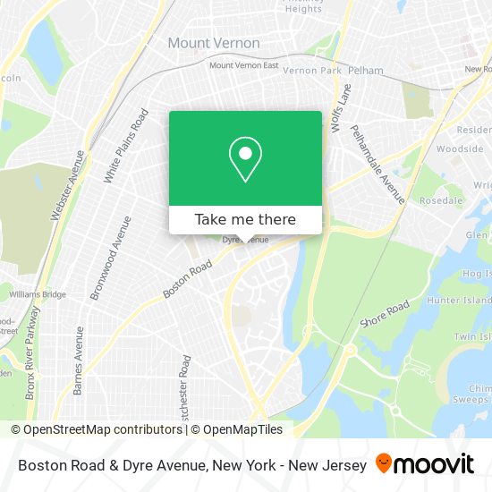 Boston Road & Dyre Avenue map