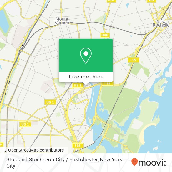 Mapa de Stop and Stor Co-op City / Eastchester