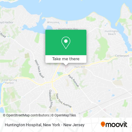 Huntington Hospital map