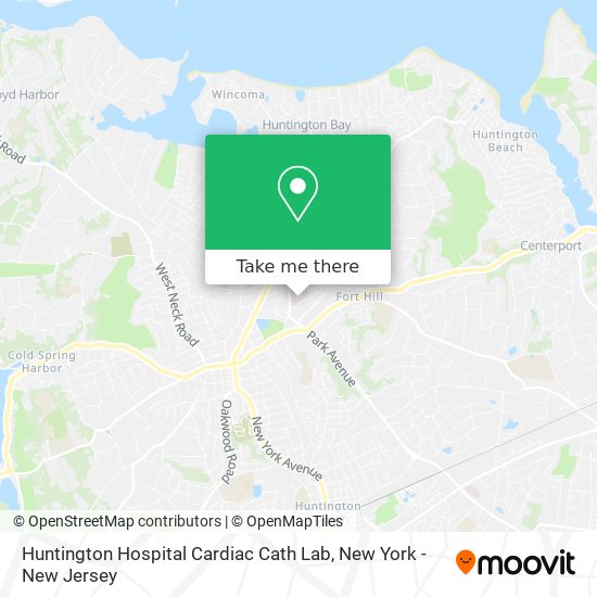 Huntington Hospital Cardiac Cath Lab map