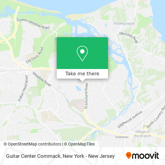 Guitar Center Commack map